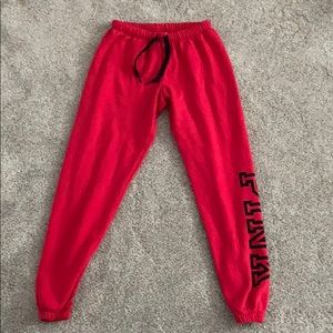 Victoria’s Secret PINK red sweatpants